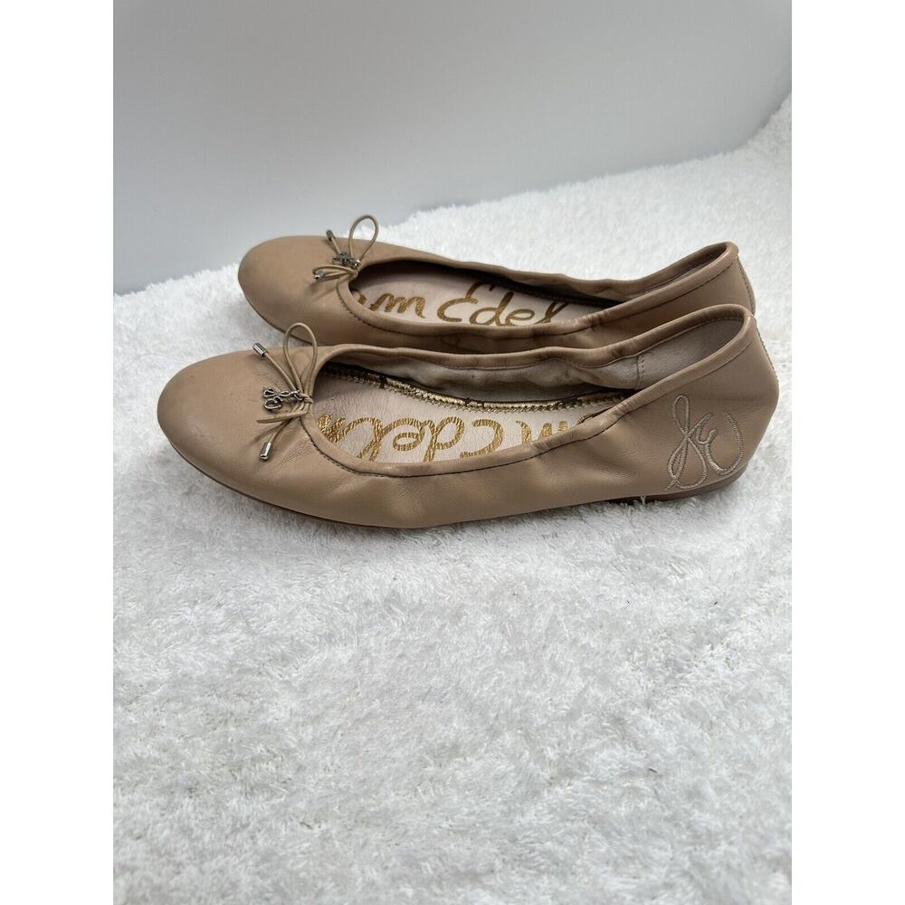 Sam Edelman Ballerina Flats Size 9.5n Brown Color Leather